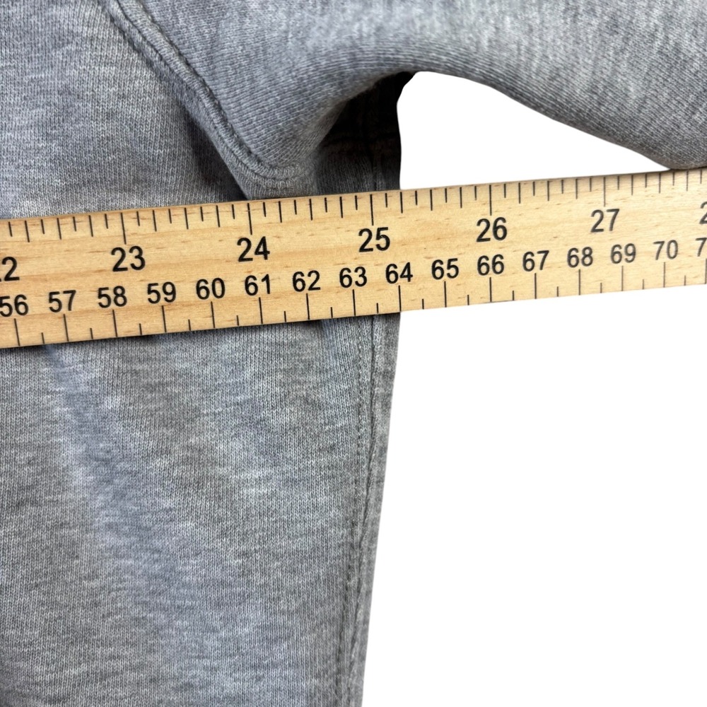 VTG Polo Ralph Lauren Sweatshirt Mens L Gray Distressed Crewneck Boxy Streetwear - Picture 6 of 8